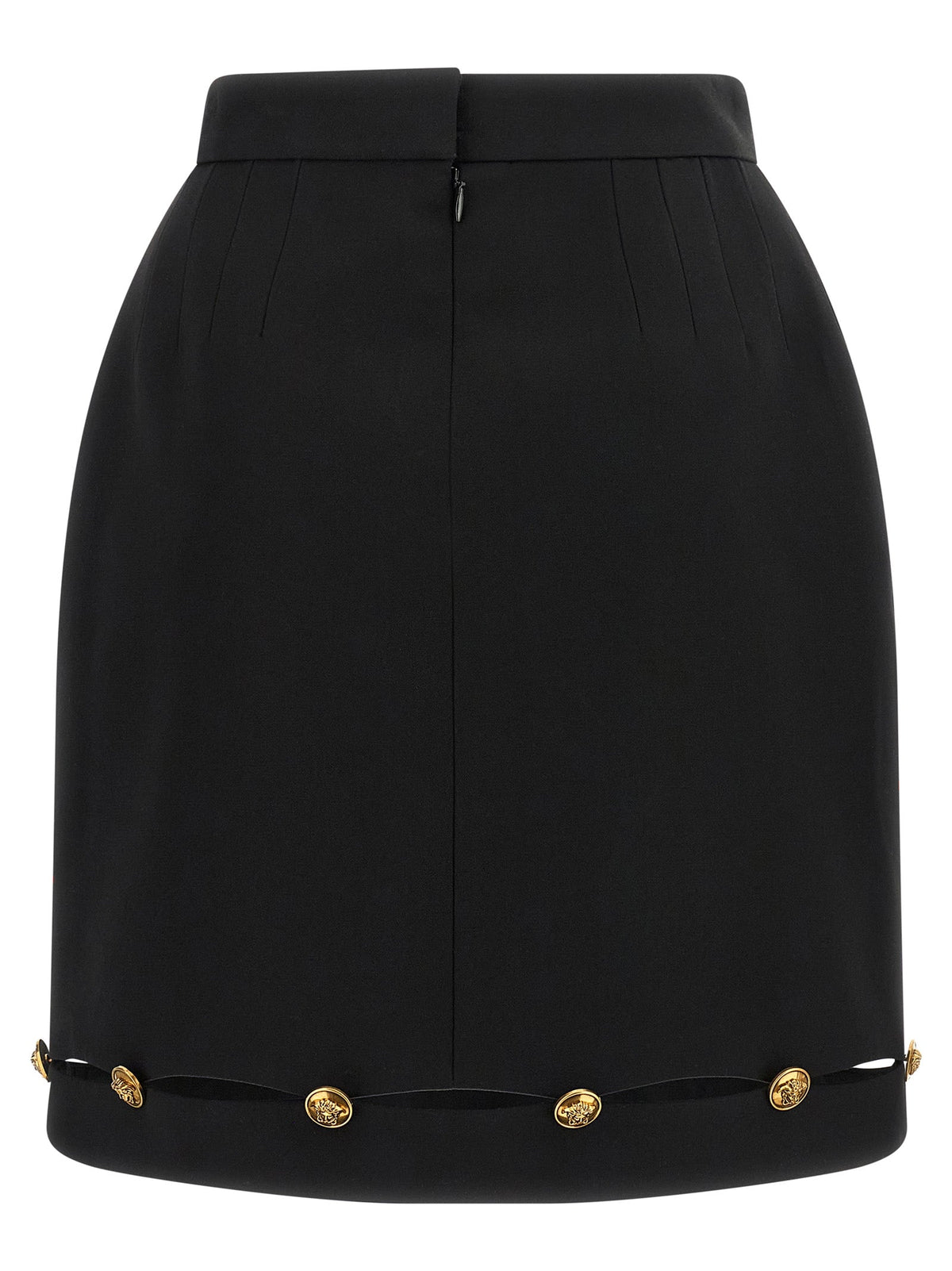 Versace Virgin Wool Long Women's Skirt