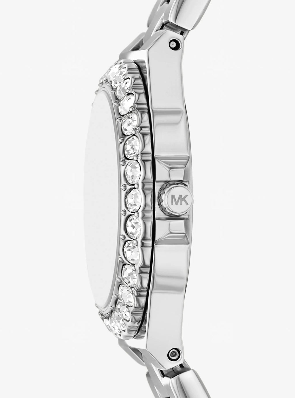 Mini Lennox Pavé Silver-Tone Watch