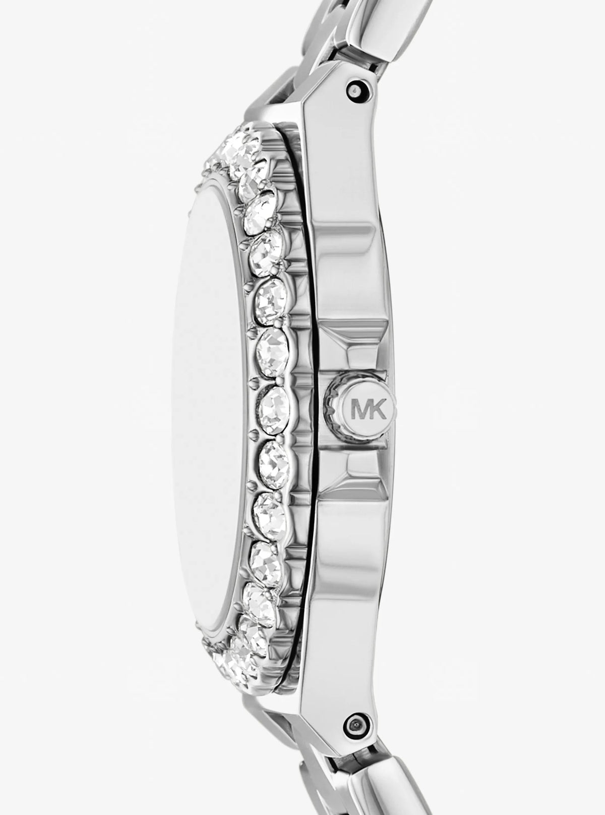 Mini Lennox Pavé Silver-Tone Watch