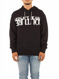 Men Logo Hooded Pullover Sweatshirt In Black