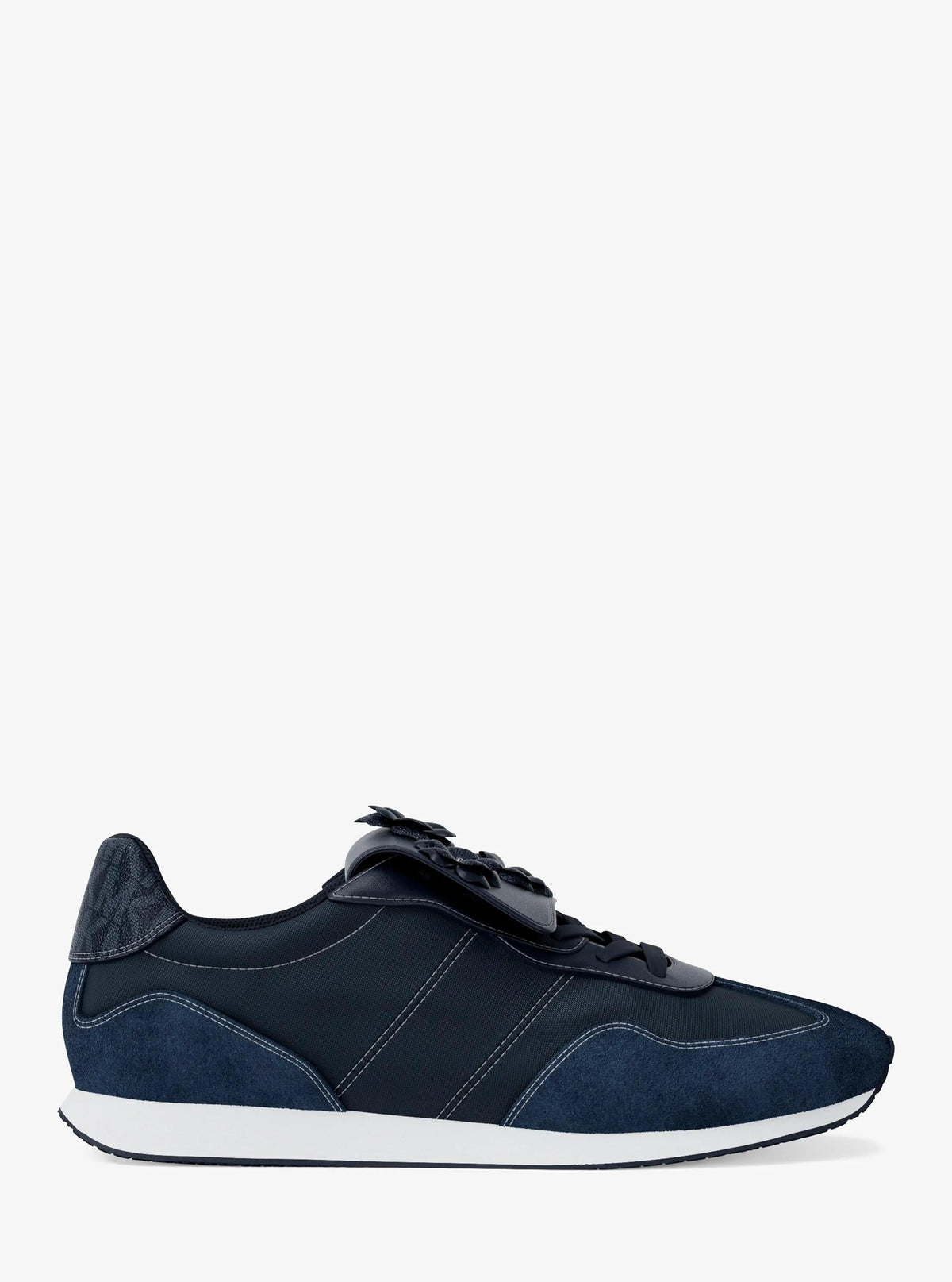 Essex Embellished Mixed-Media Trainer