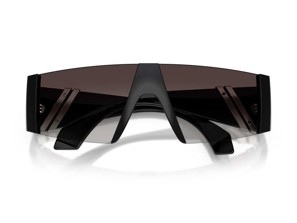 0ve4516 Gradient Metal Oversized Shield Sunglasses