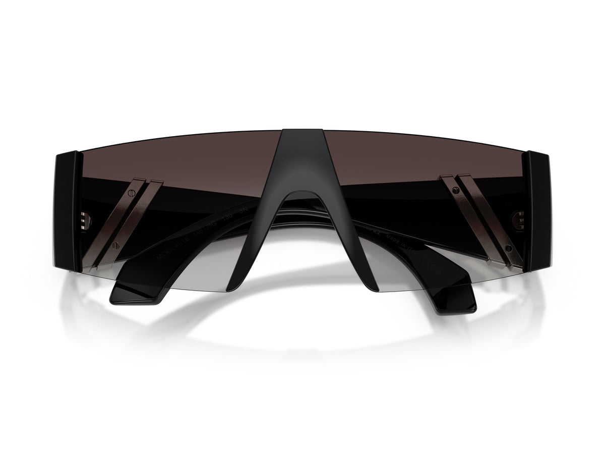 0ve4516 Gradient Metal Oversized Shield Sunglasses