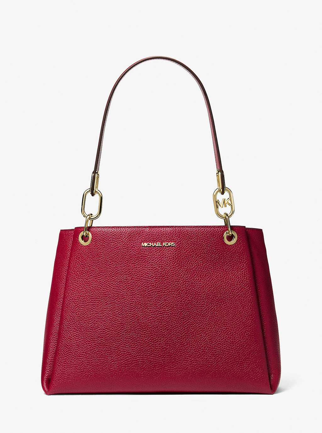 Trisha Large Pebbled Leather Shoulder Bag