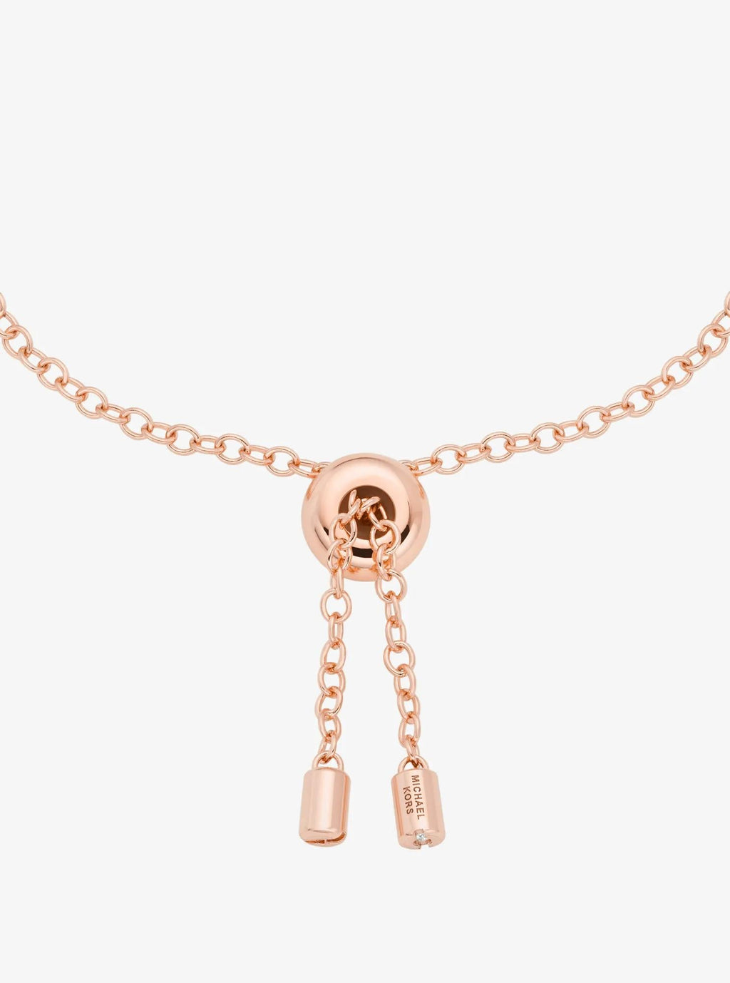 Logo & Cubic Zirconia Slider Bracelet
