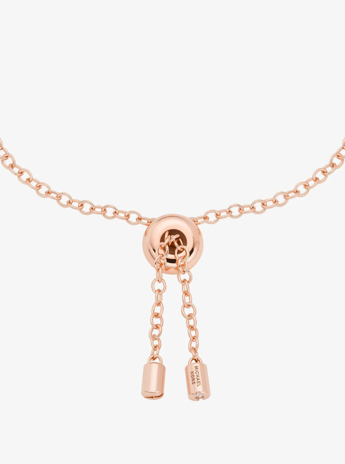 Logo & Cubic Zirconia Slider Bracelet