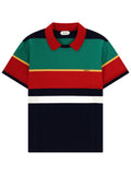 Multicolor Horizontal Stripes Polo Shirt