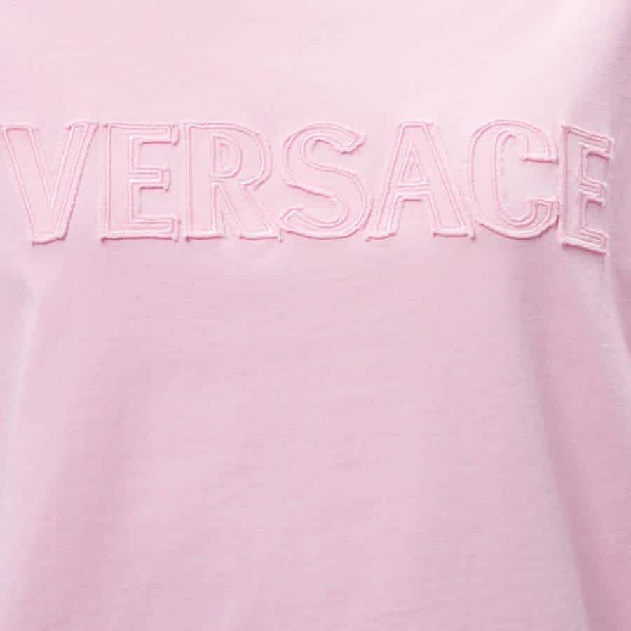 Versace Logo-Applique Crewneck T-Shirt