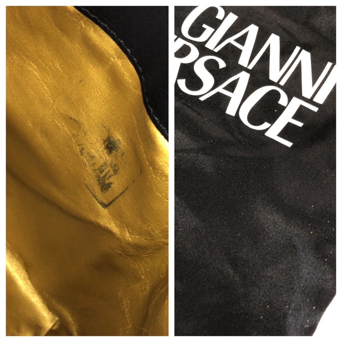 Versace yellow Pvc Leather Backpack (Pre-Owned)