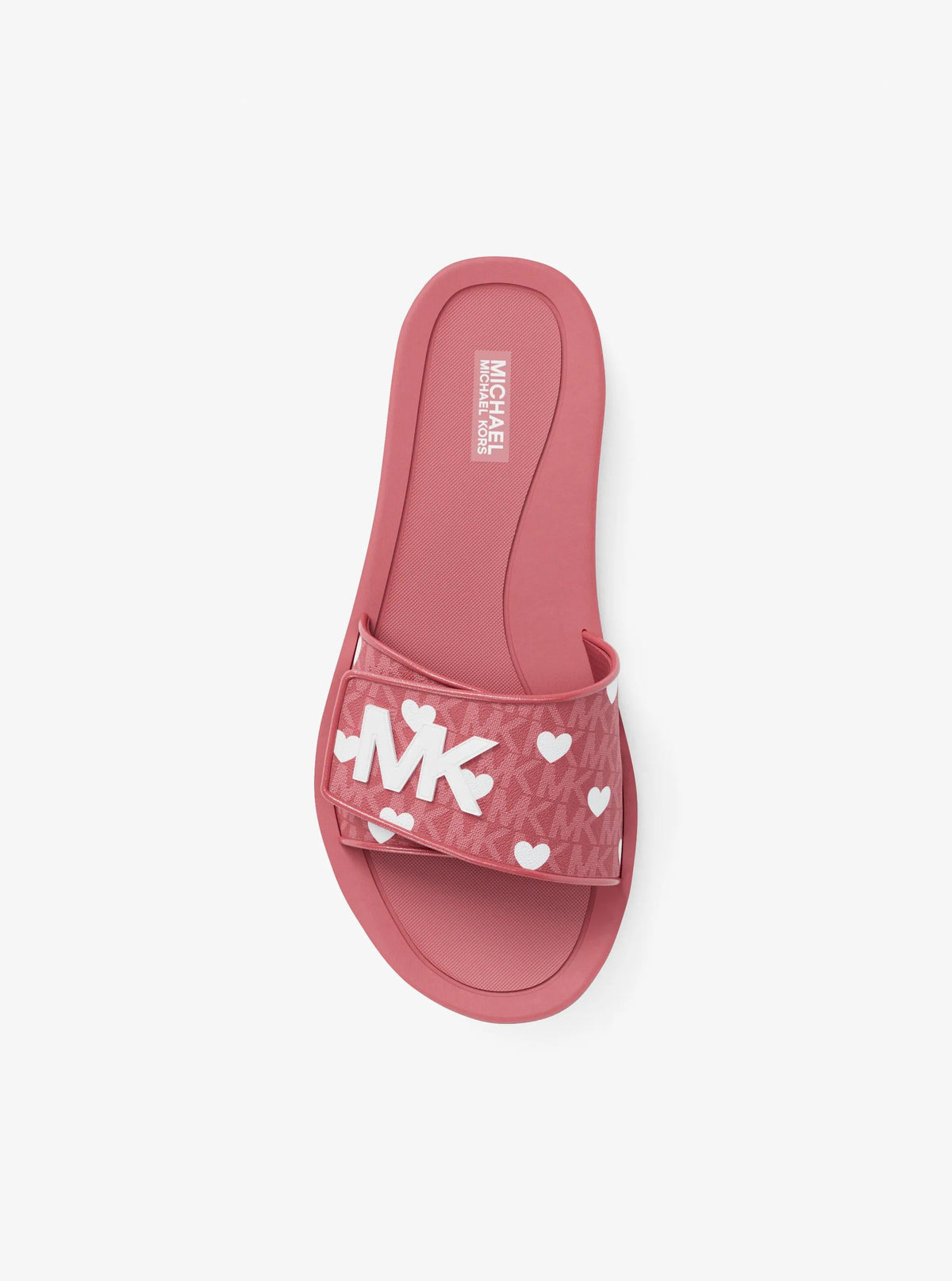 Michael Kors Outlet Palmer Signature Logo Slide Sandal