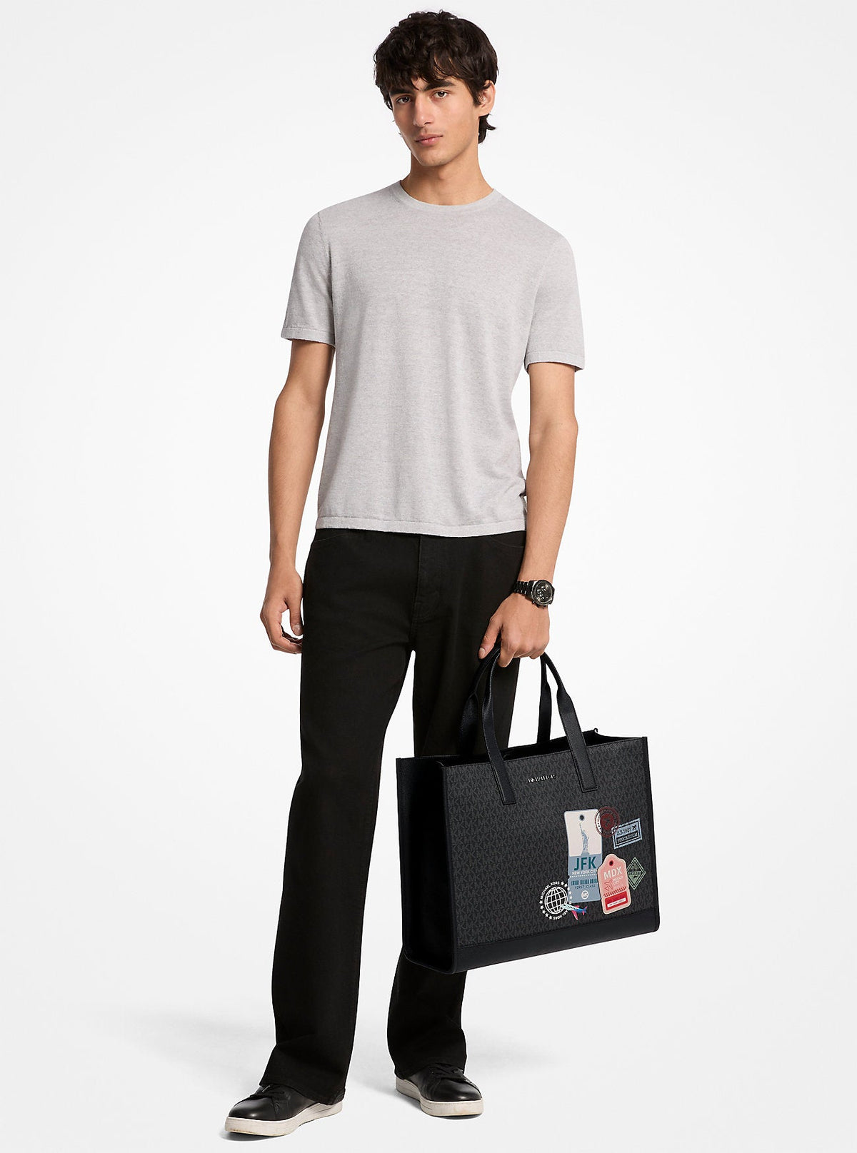 Cooper Medium Embellished Signature Logo Tote Bag