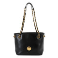 Versace Leather Handbag Shoulder Bag (Pre-Owned)