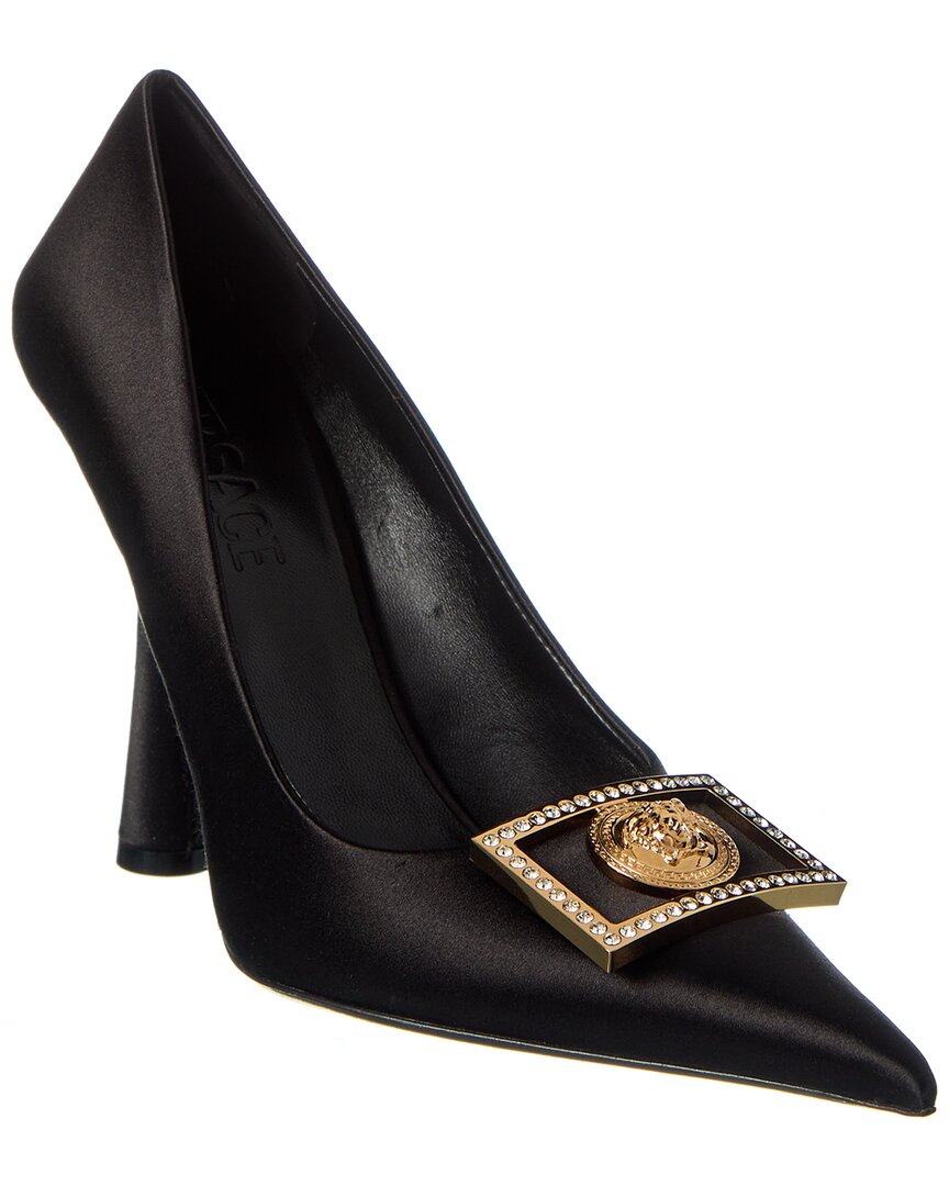 Versace Medusa Plaque Satin Pump