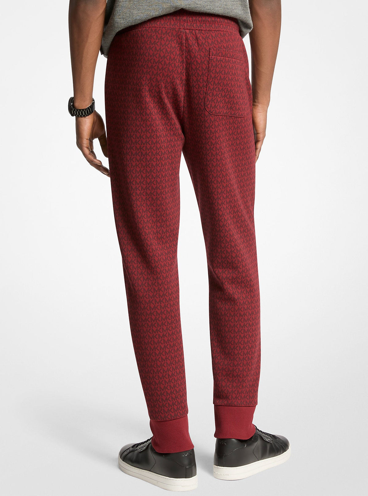 Signature Logo Print Cotton Blend Joggers