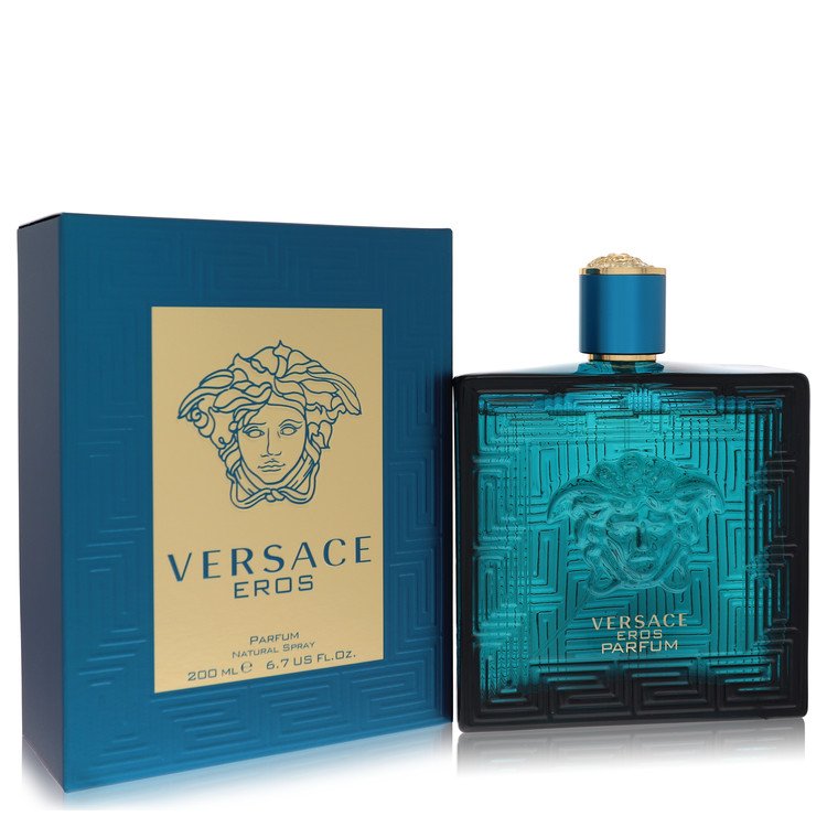 2pcs Combo Gift Set Versace Eros by Versace Parfum Spray 6.8 oz for Men