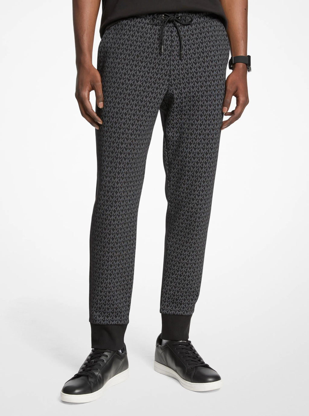 Signature Logo Print Cotton Blend Joggers