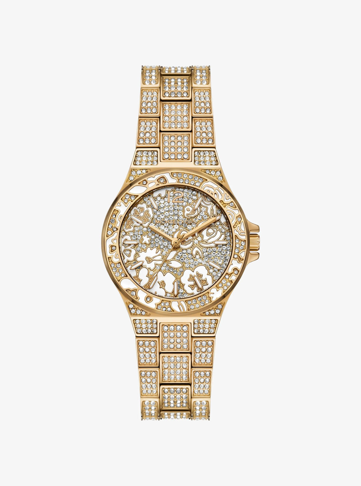 Limited-Edition Mini Lennox Pavé Gold-Tone Watch