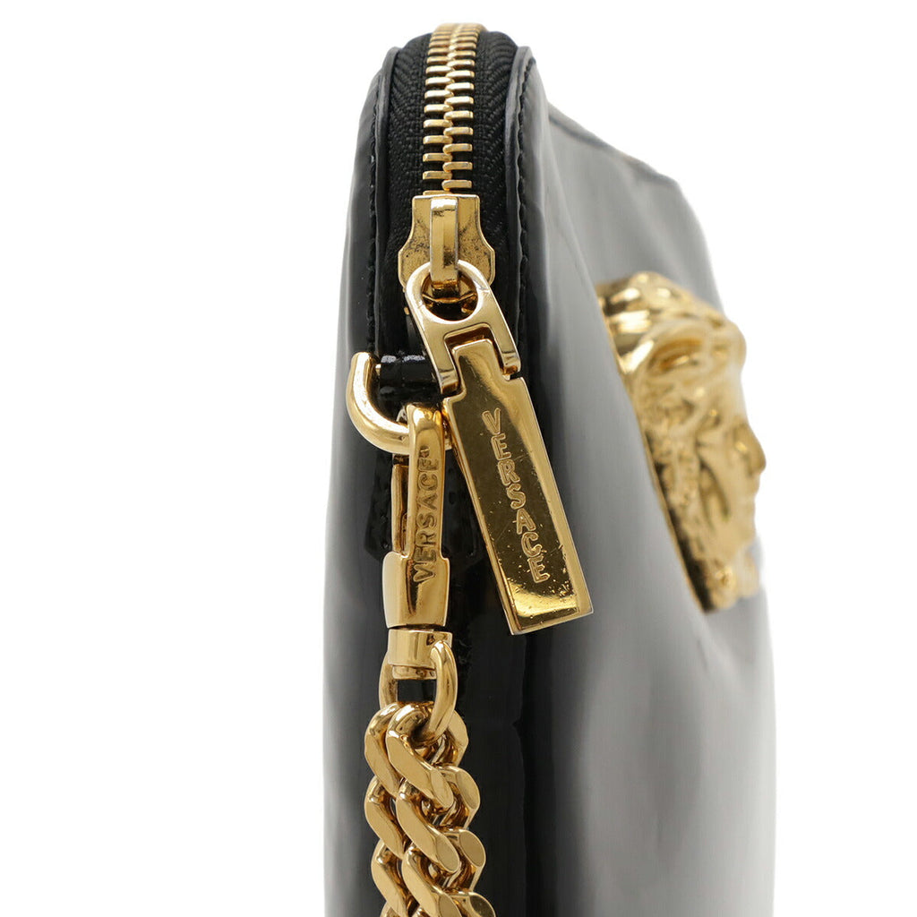 Versace Medusa Patent Leather Clutch Bag