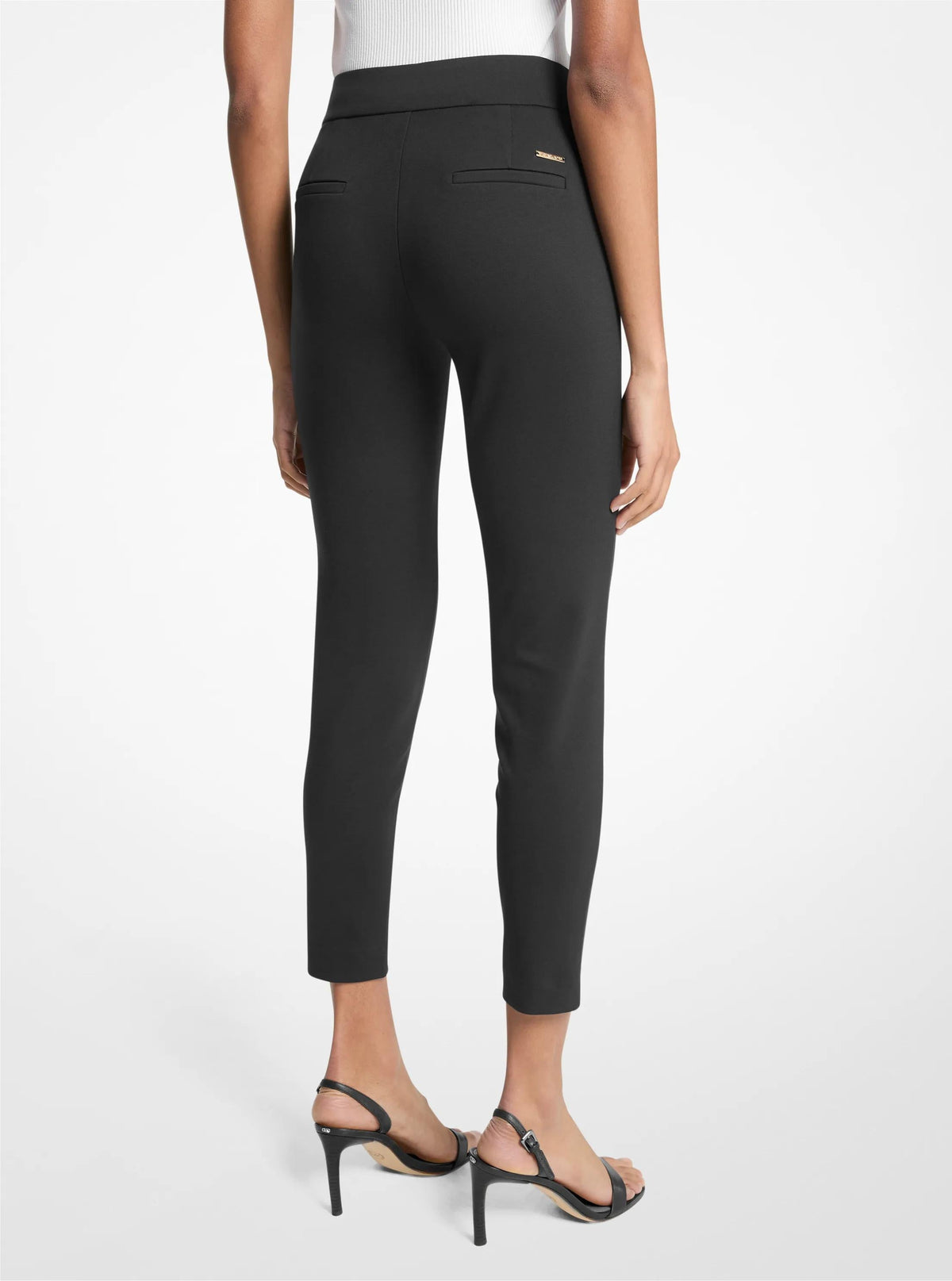 Viscose Blend Zip Pants