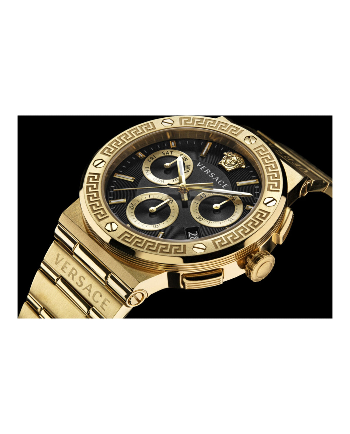 Greca Logo Chronograph Watch