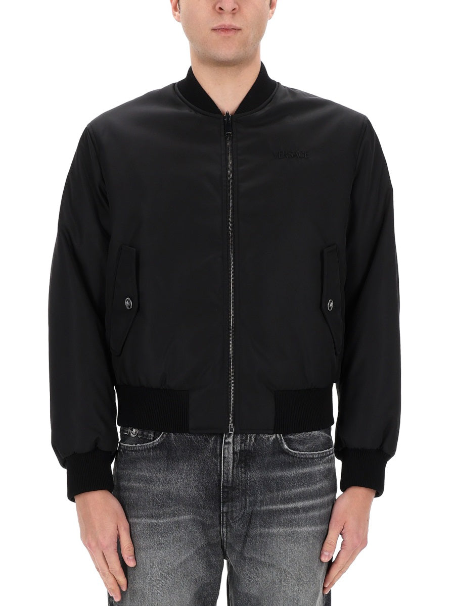 Reversible Classical Motifs Bomber Jacket