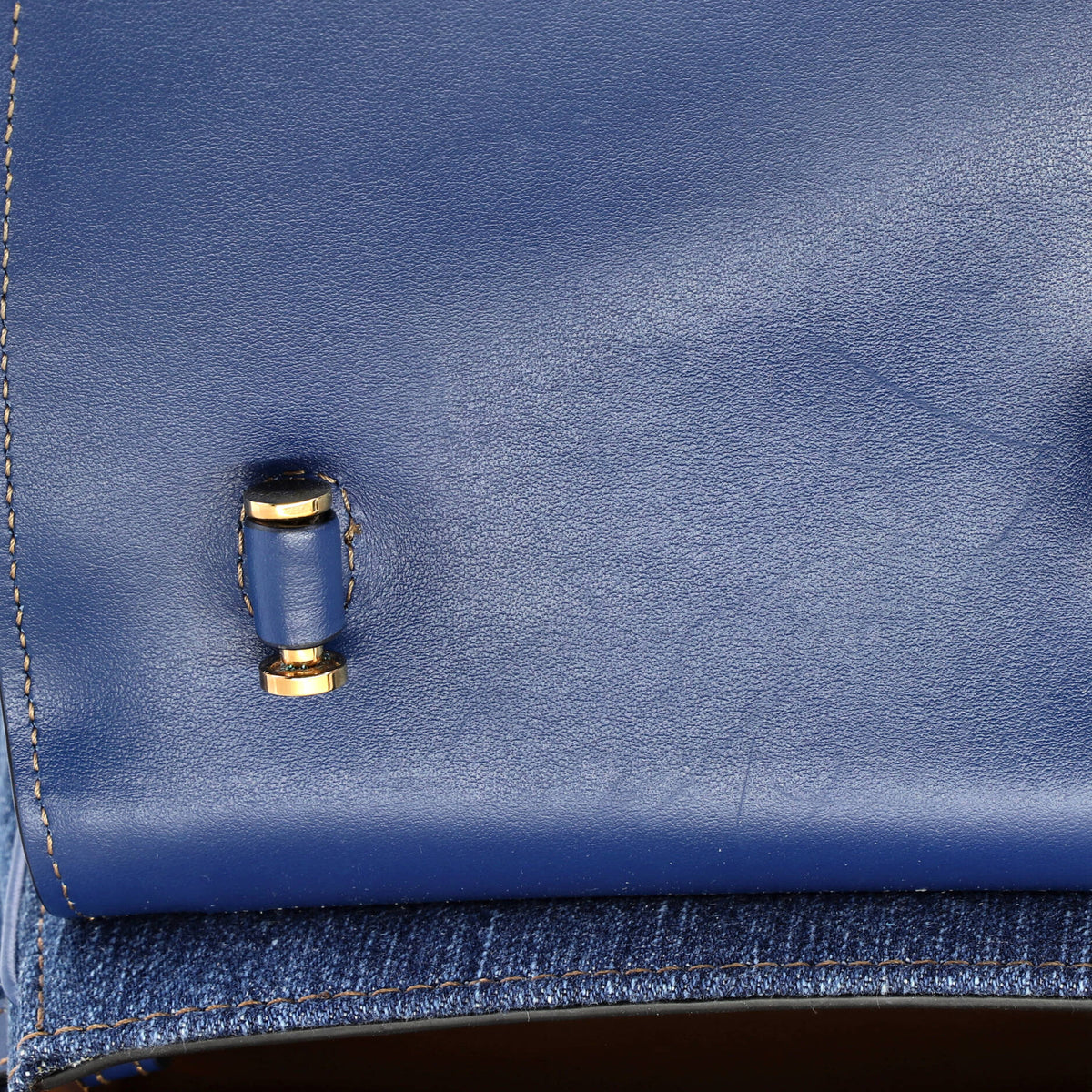 La Medusa Top Handle Bag Denim Small
