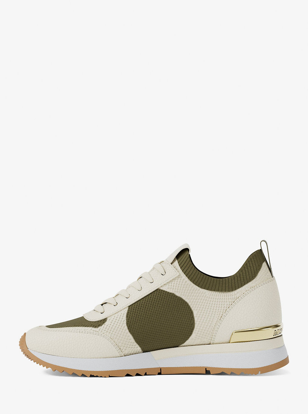Michael Kors Outlet Jenkins Two-Tone Stretch Knit Trainer