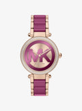 Oversized Parker Pavé Pink-Tone Watch