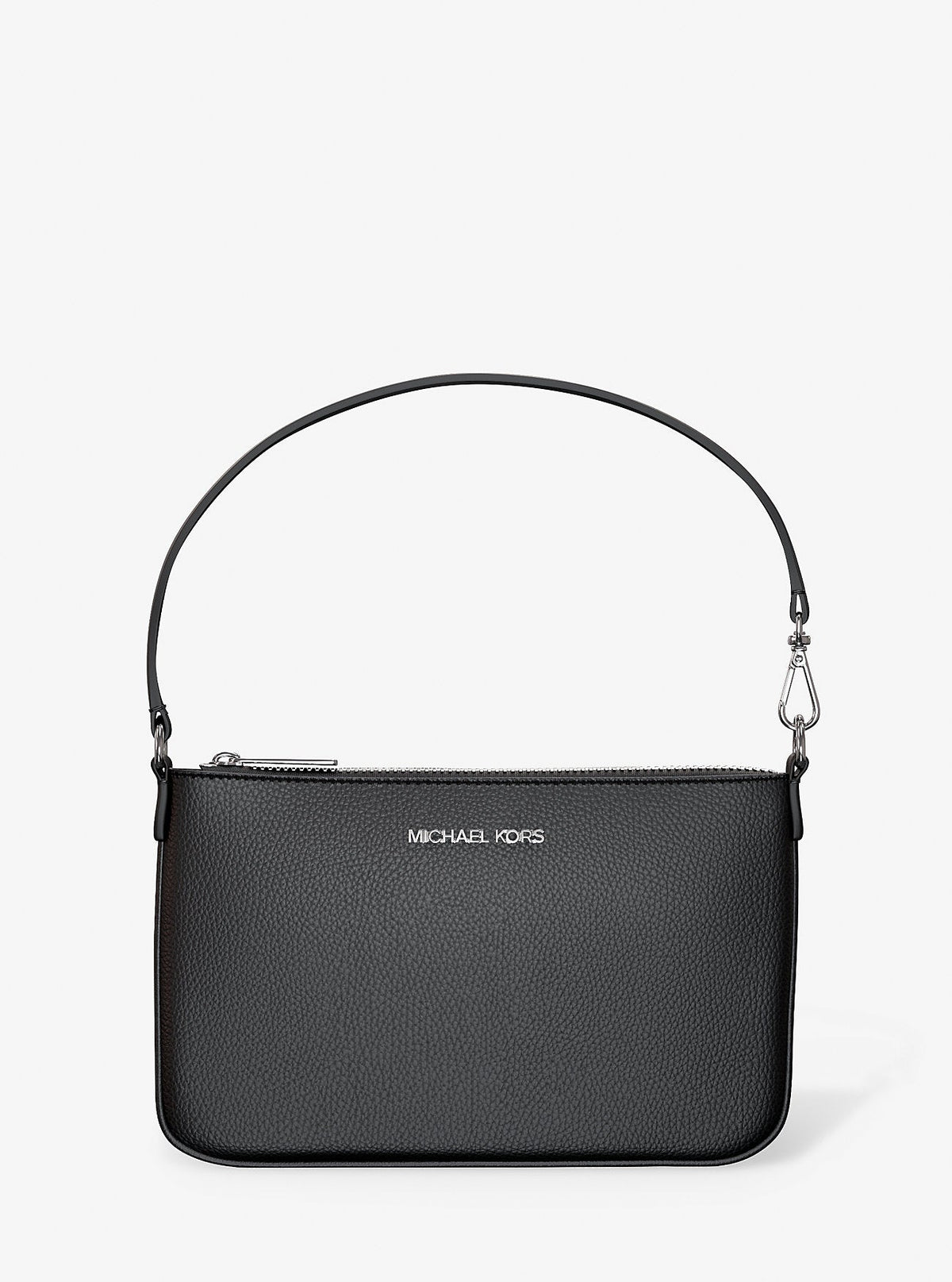 Jet Set Small Pebbled Leather Convertible Wristlet