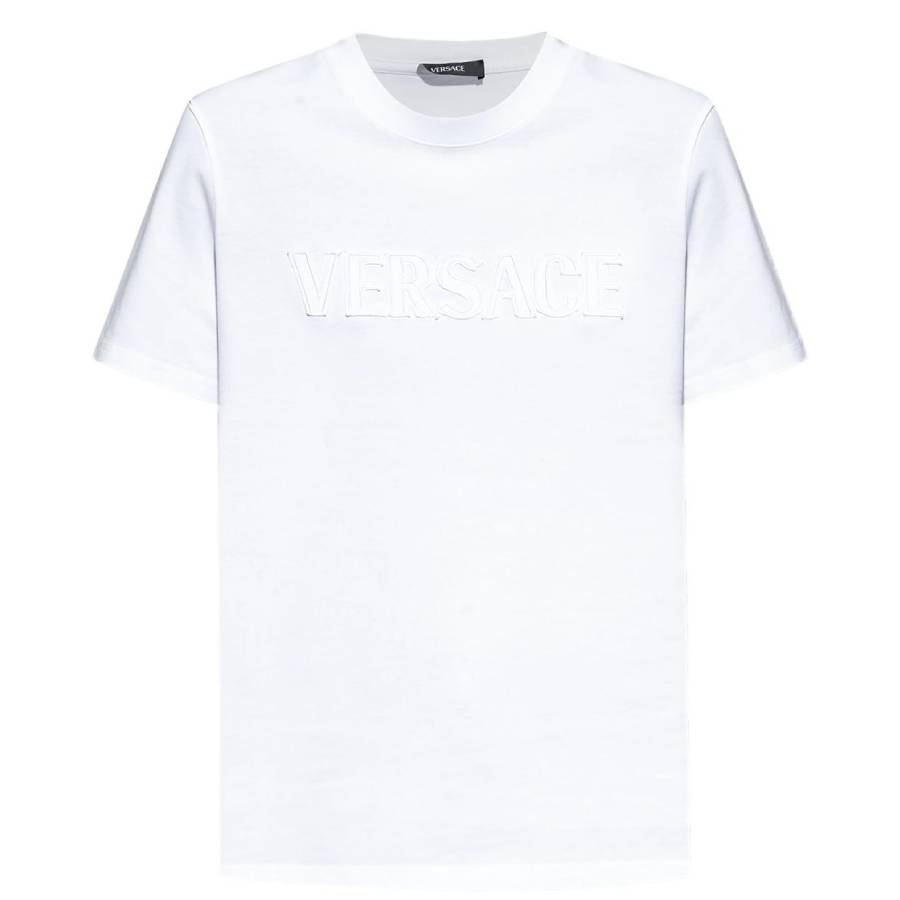 Versace Logo-Applique Crewneck T-Shirt