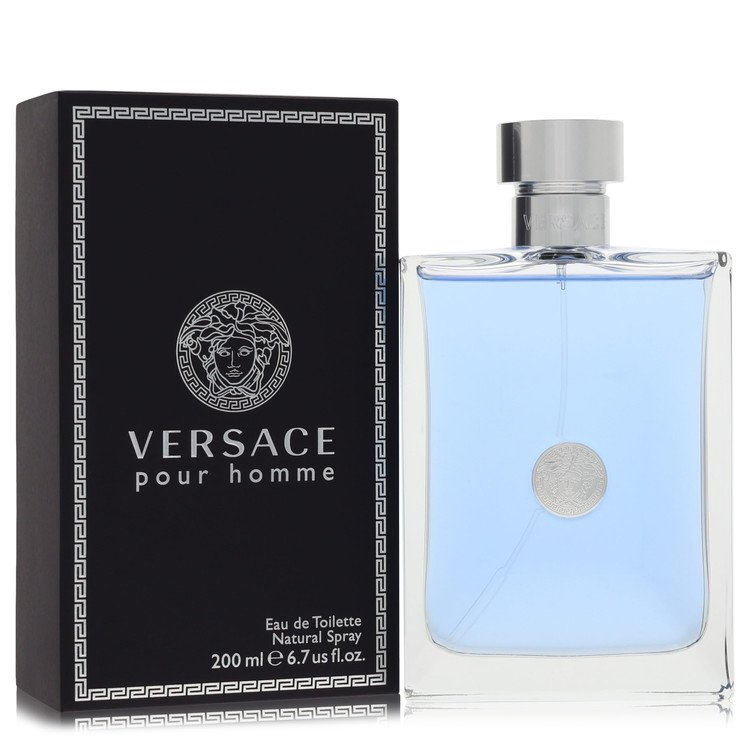 2pcs Combo Gift Set Versace Pour Homme by Versace Eau De Toilette Spray 6.7 oz for Men