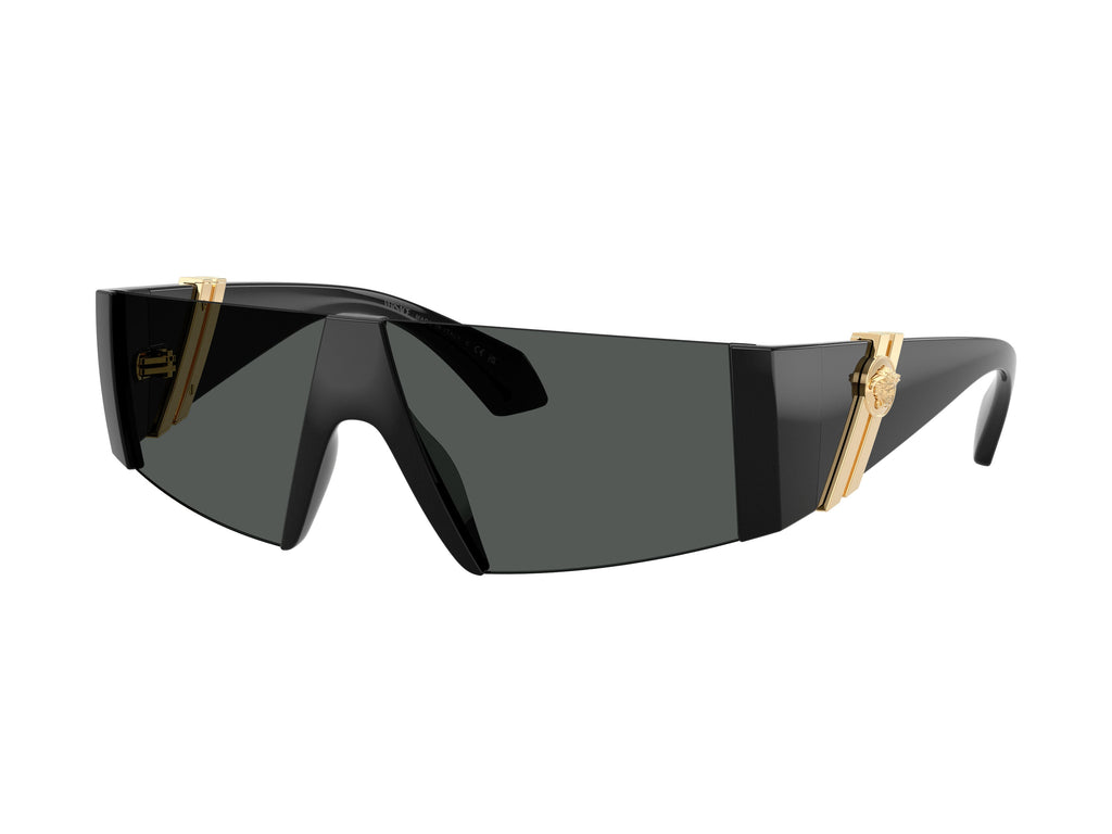 Gold 0ve4516 Oversized Shield Sunglasses
