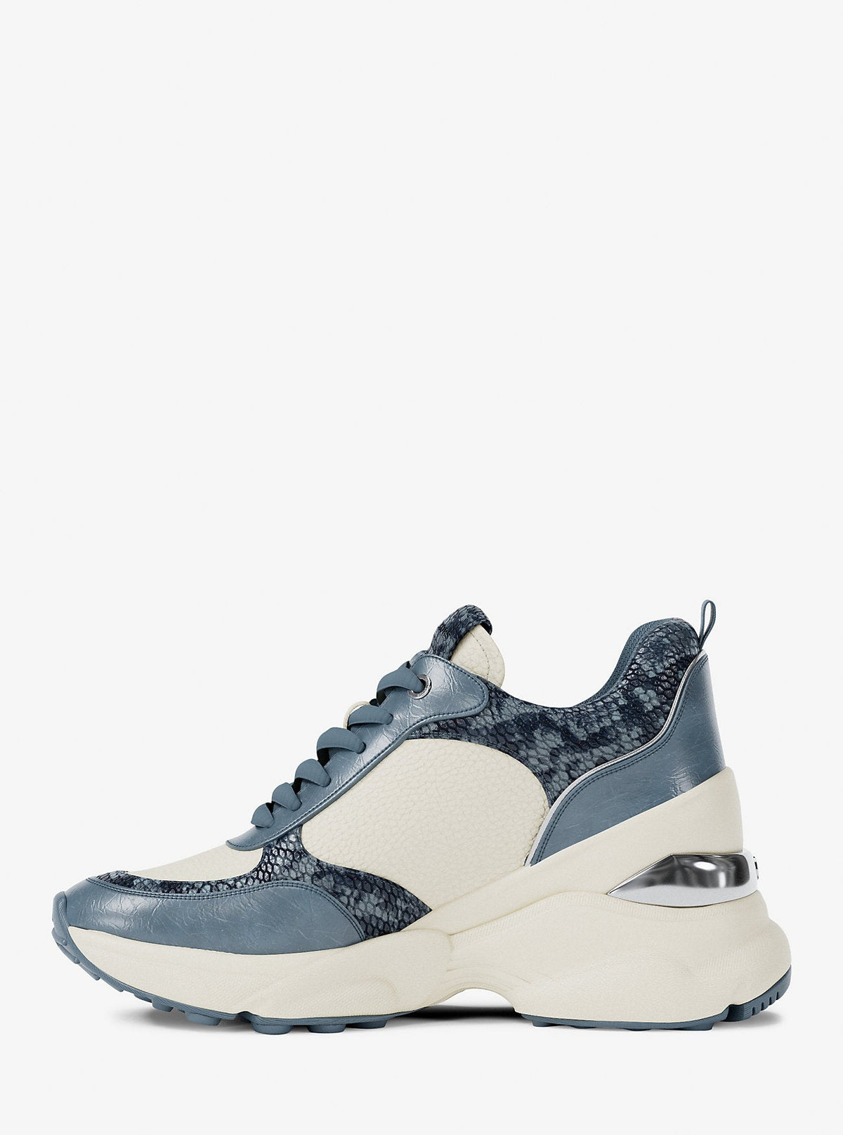 Katrina Mixed-Media Wedge Trainer