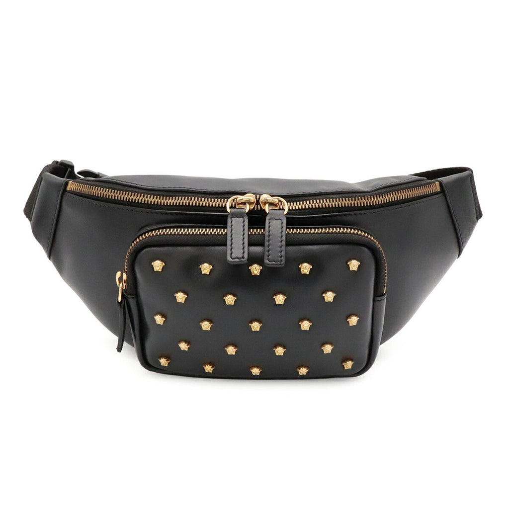 Versace Leather Boston Bag Fanny Pack (Pre-Owned)