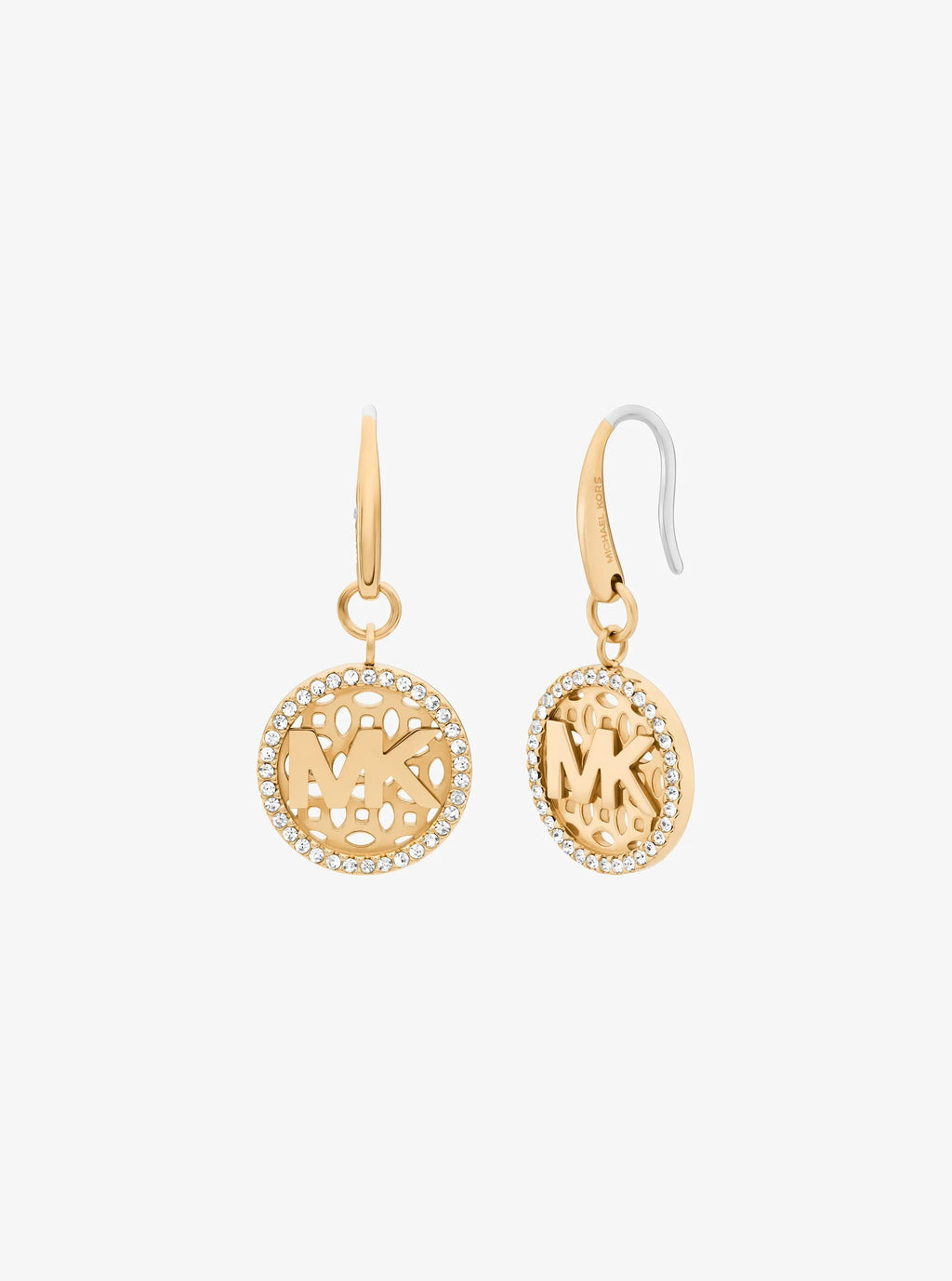 Pavé Logo Charm Earrings