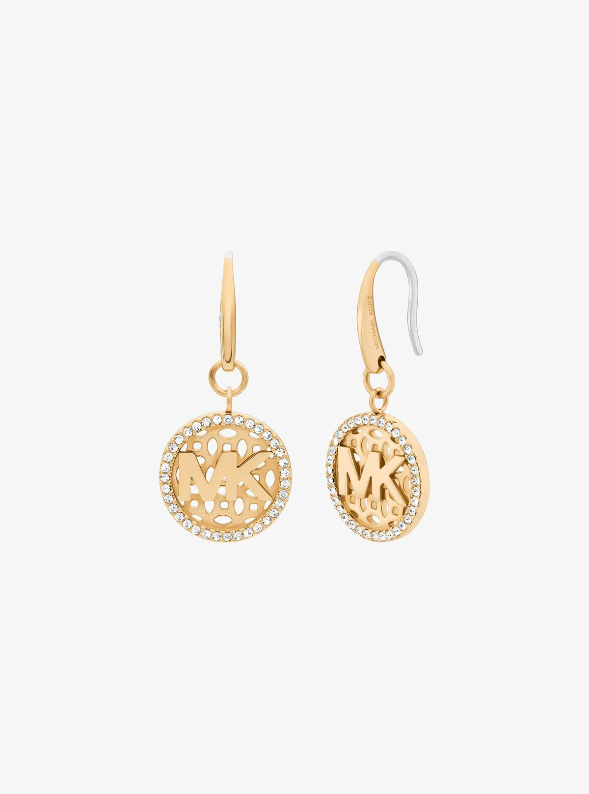 Pavé Logo Charm Earrings