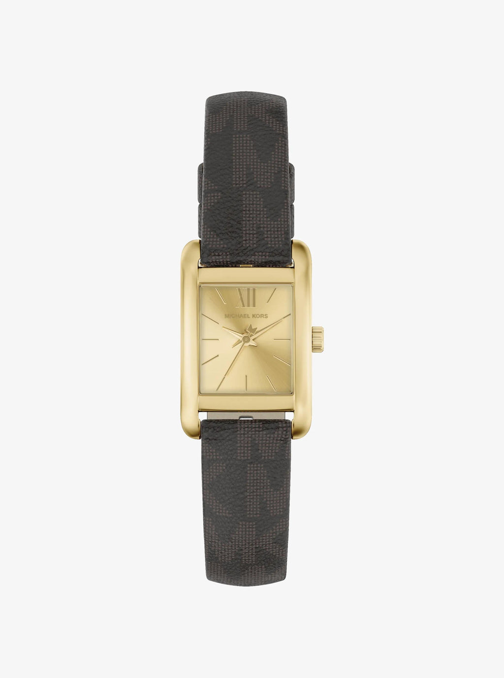 Mini Monroe Gold-Tone and Logo Strap Watch
