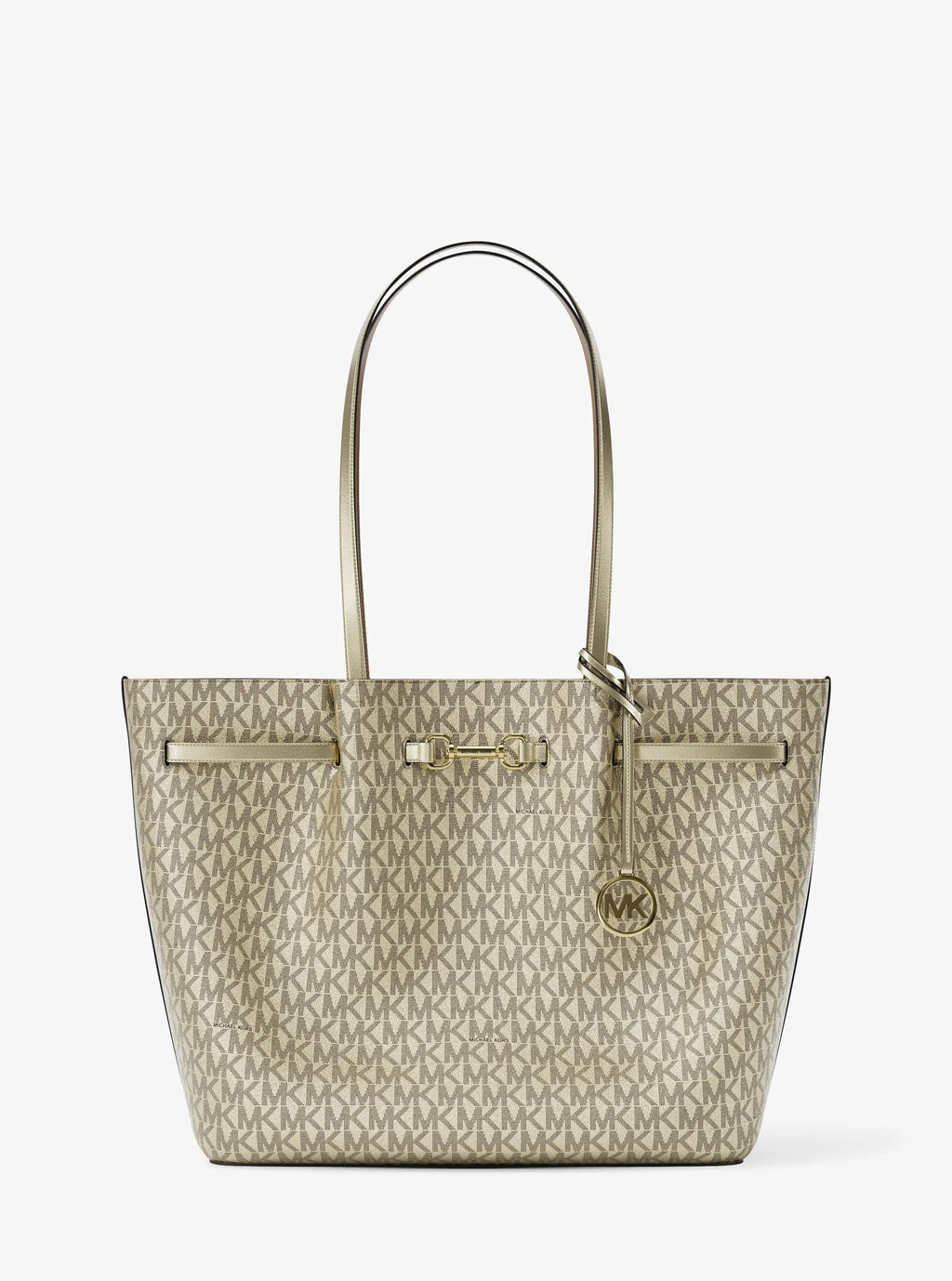 Carson Large Metallic Signature Logo Tote Bag