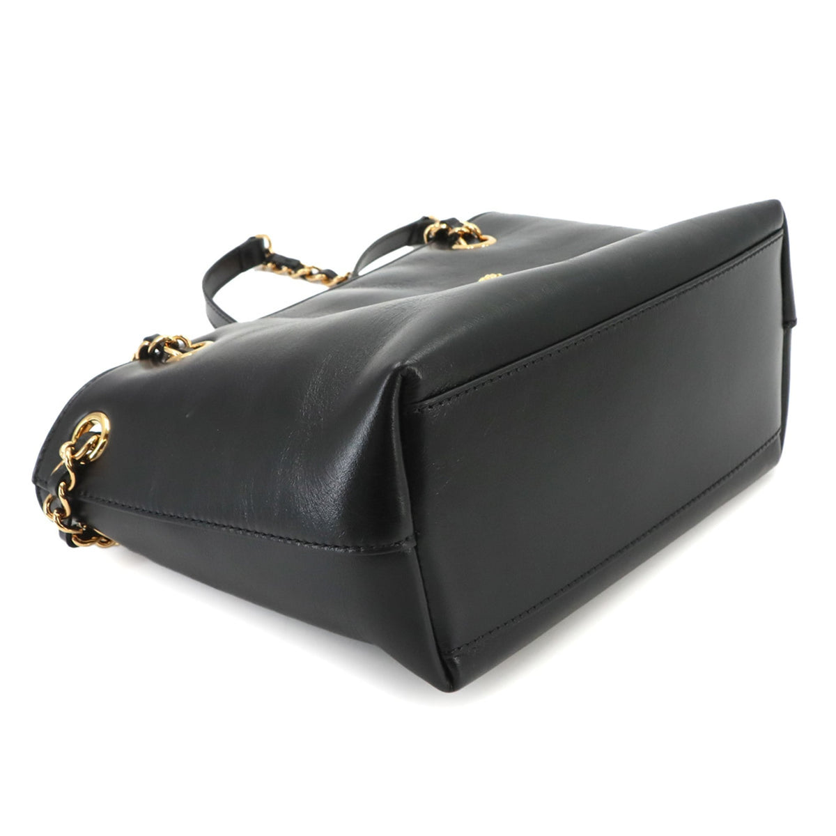Versace Leather Handbag Shoulder Bag (Pre-Owned)