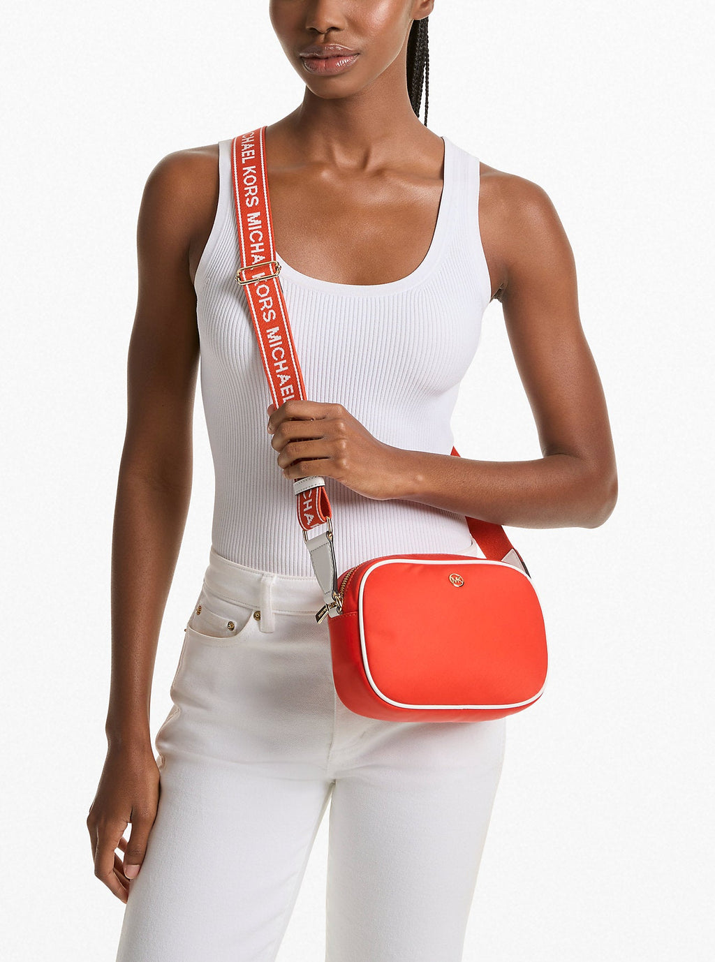 Jet Set Medium Nylon Camera Crossbody Bag