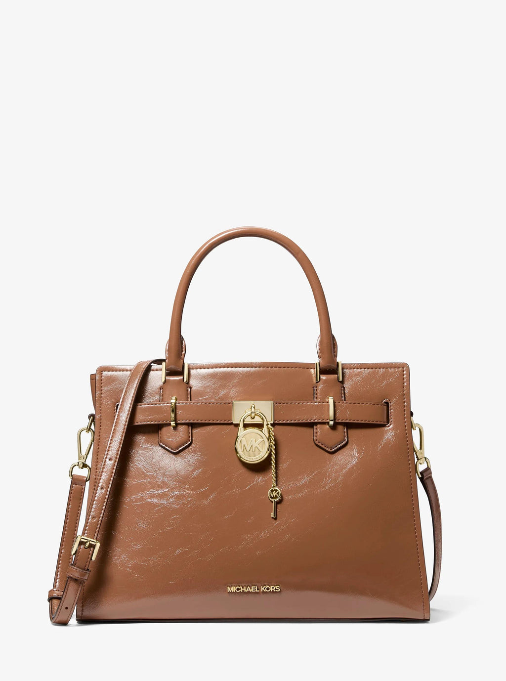 Landon Medium Patent Satchel