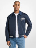 KORS Matte Satin Varsity Jacket