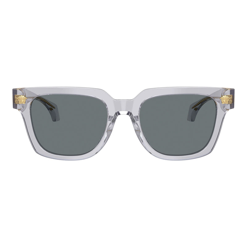 Versace Sunglasses Square Full Rim, Black Frame And Dark Grey Lens Ve4510Ugb1/87