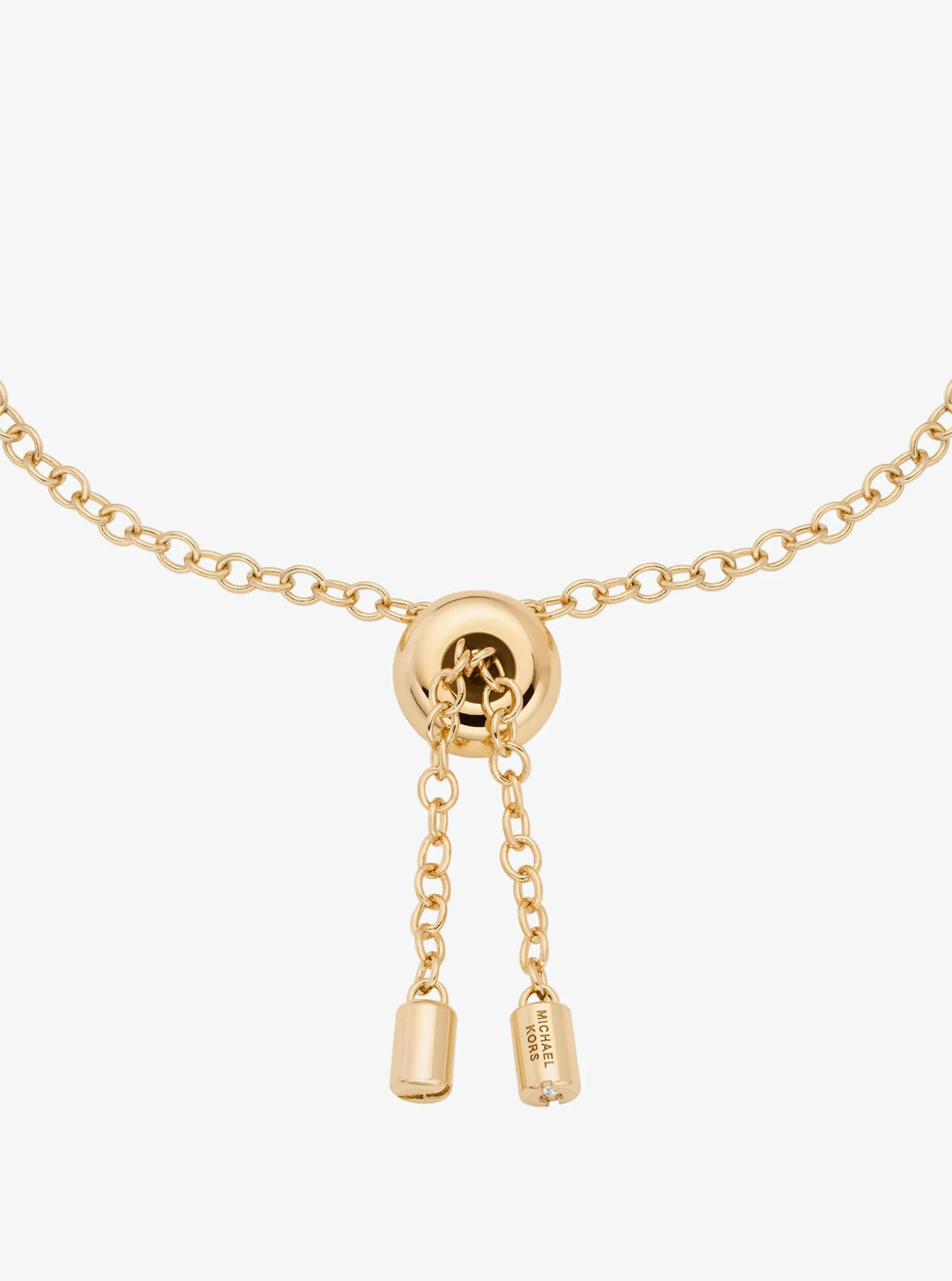 Logo & Cubic Zirconia Slider Bracelet