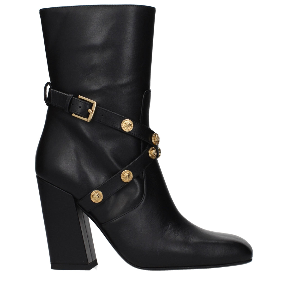 Versace Leather Ankle Women's Boots