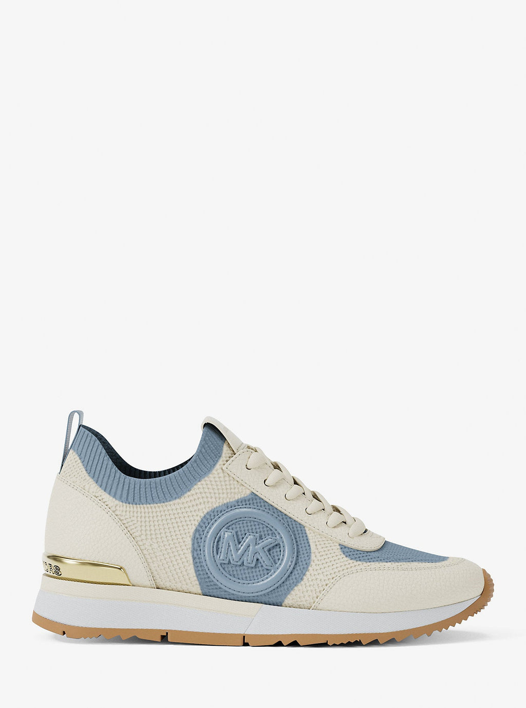 Michael Kors Outlet Jenkins Two-Tone Stretch Knit Trainer