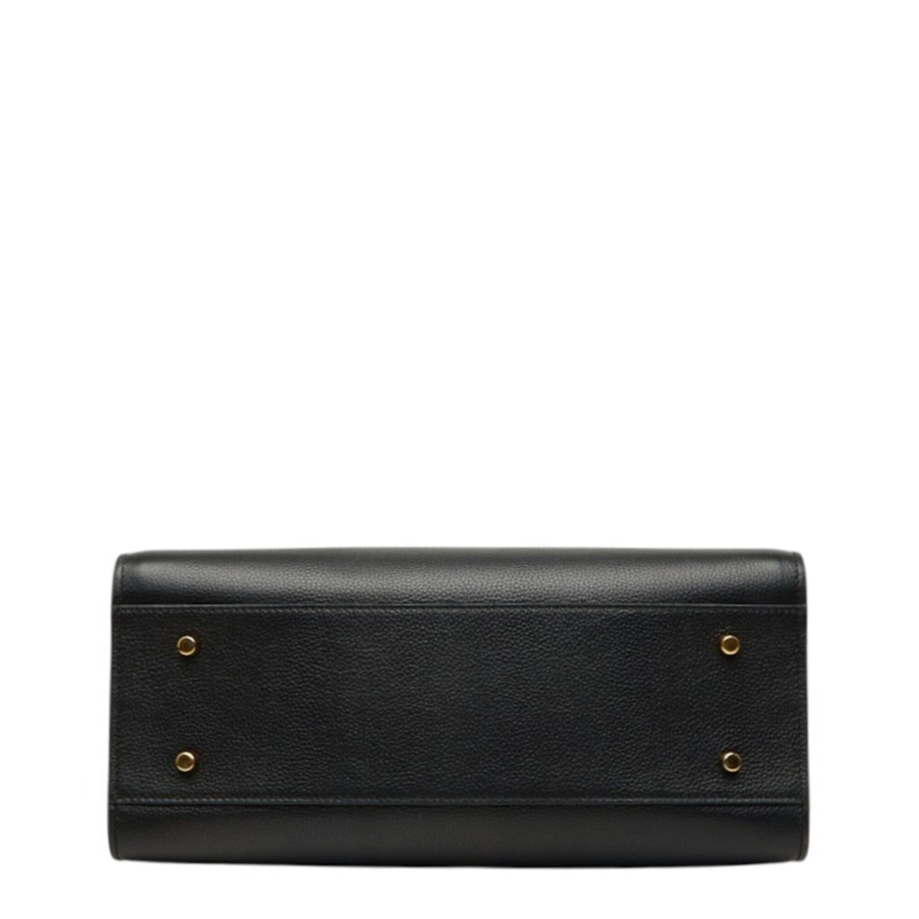 Versace Leather Handbag Shoulder Bag (Pre-Owned)