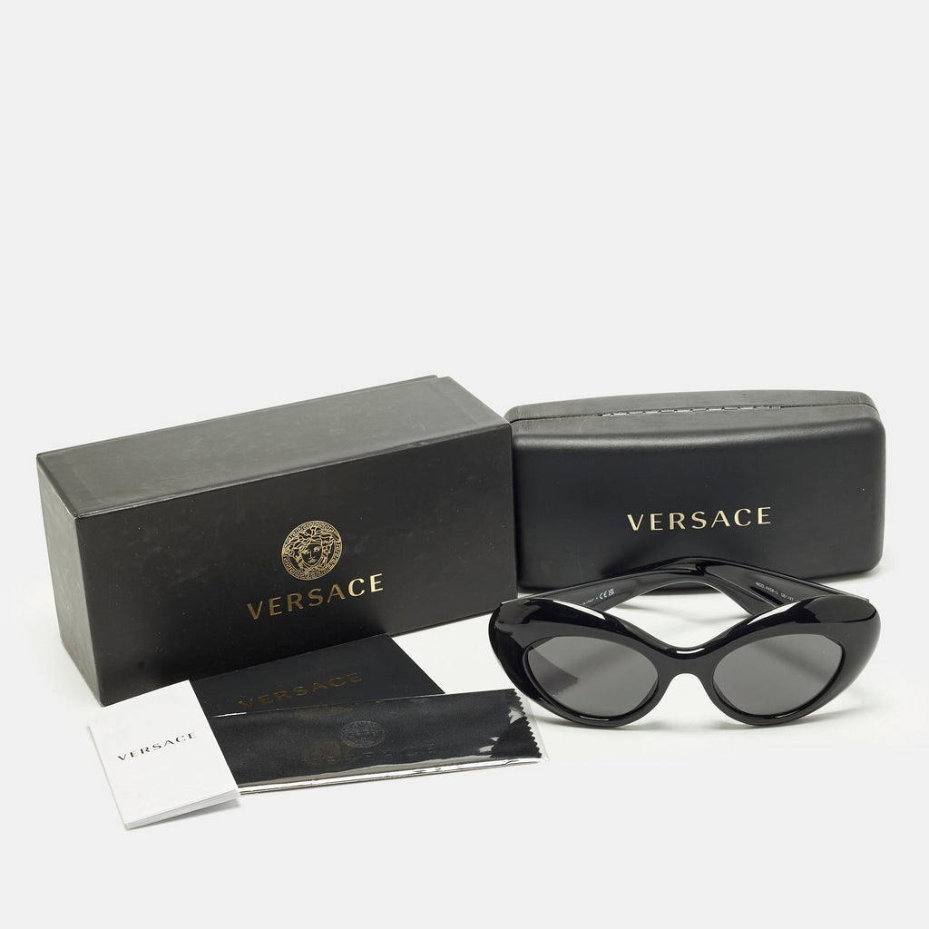 Versace Black Mod 4456 Frame Cat Eye Sunglasses