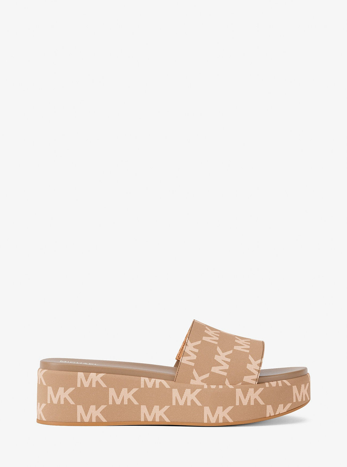Sadler Logo Jacquard Platform Slide Sandal