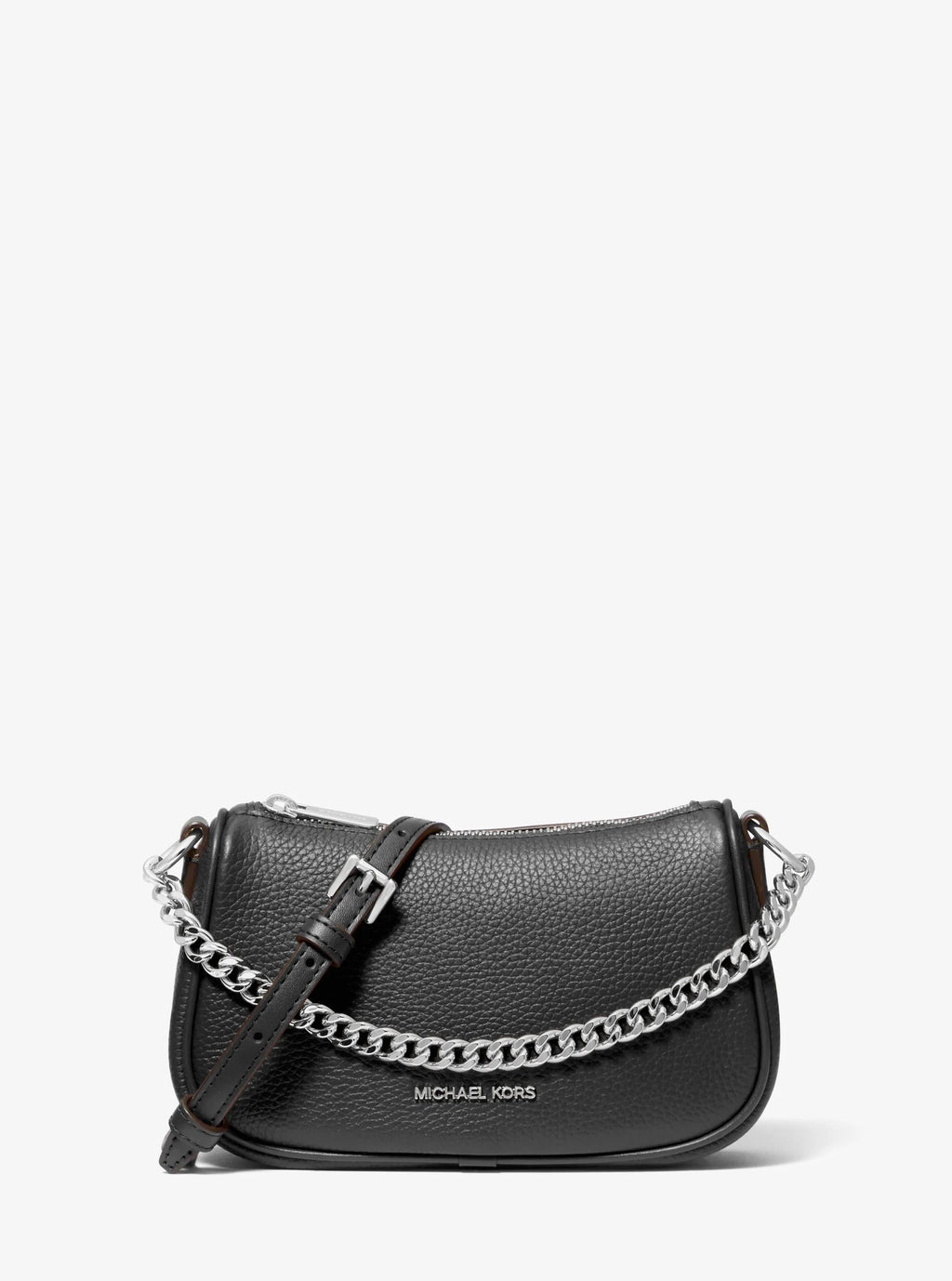 Carmela Small Pebbled Leather Crossbody Bag